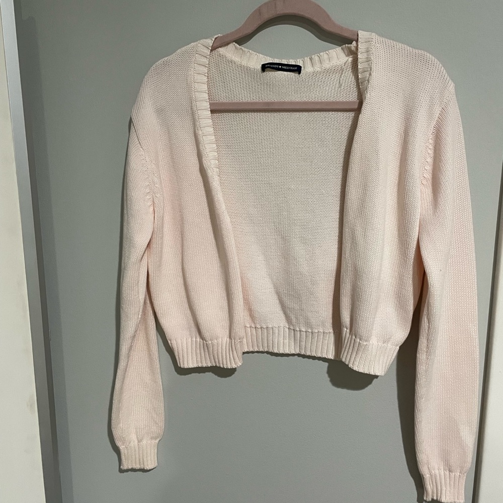 pink brandy melville cardigan
